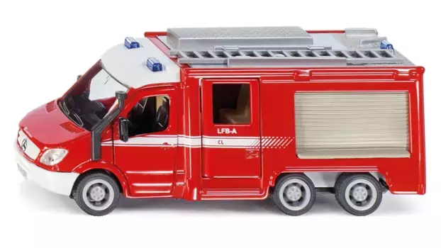 Super mercedes-benz sprinter 6x6 пожарная часть Siku