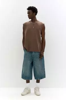 Супер мешковатые штаны Pull And Bear, синий