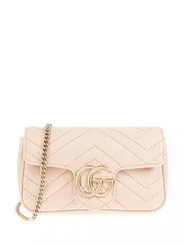 Супер мини сумка через плечо GG Marmont Gucci, розовый