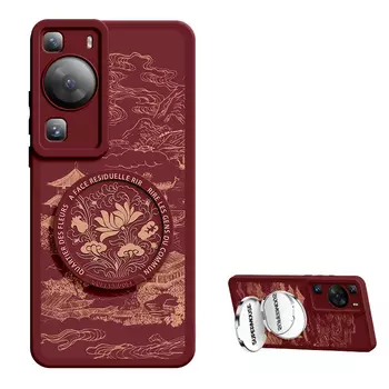 Super Mouse Чехол для телефона, Blue-gray landscape pavilions