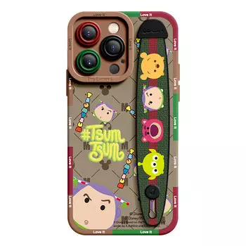 Super Mouse Чехол для телефона серии Winnie the Pooh, Big name probe Bath wristband bracket anti-drop silicone