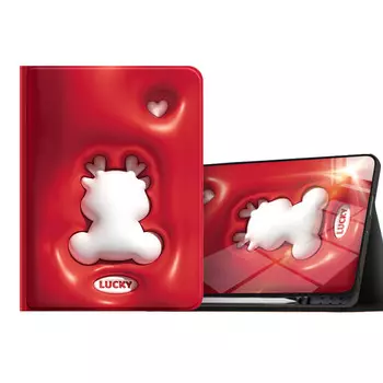 Super Mouse Плоский защитный чехол, Camellia red silhouette dragon pen trough modelhoneycomb heat