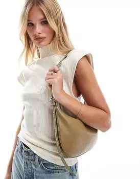 Супер мягкая сумка через плечо с ремешком-люверсом ASOS DESIGN