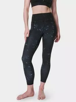 Супер мягкие леггинсы для йоги 7/8 дюйма Sweaty Betty, цвет Blue Tundra Tiger