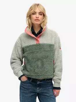 Супер мягкий джемпер хенли из пюре Superdry, цвет Puritan Grey