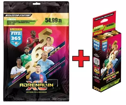 Супер Набор Fifa 365 2024 Альбом Футбольных Карточек + Блистер = 8 Мешков + 5 Карт Ограниченного Выпуска Panini