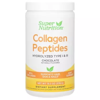 Super Nutrition Коллагеновые пептиды в шоколаде, 13,33 унции (378 г)