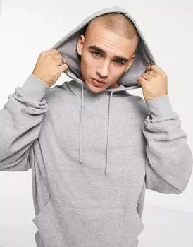 Супер-оверсайз-худи серого лайма ASOS
