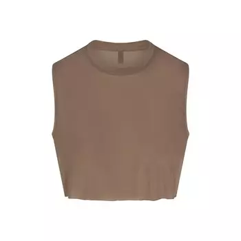 Супер укороченный топ SKIMS, цвет truffle