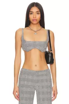 Супер укороченный жилет-бралетт Jaded London, черный