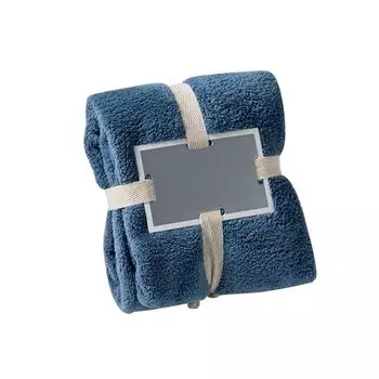 Супер водопоглощение, быстросохнущее полотенце для путешествий, кемпинга, чистящая ткань для ванны, светло-серый цвет Stuttg, темно-синий