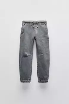 Суперэластичные брюки для спорта ZARA, синий/серый