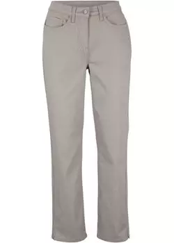 Суперэластичные брюки с удобным поясом длиной до щиколотки Bpc Bonprix Collection, серый