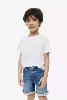 Суперэластичные джинсовые шорты H&M, синий