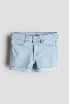 Суперэластичные джинсовые шорты H&M, синий