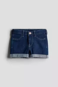 Суперэластичные джинсовые шорты H&M, синий