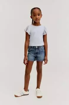 Суперэластичные джинсовые шорты H&M, синий