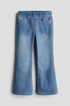 Суперэластичные расклешенные джинсы H&M, синий