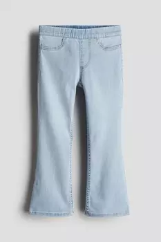 Суперэластичные расклешенные джинсы H&M, синий