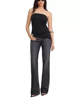 Суперэластичный топ-труба из джерси Good American, черный