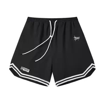 SUPEREALLY СУПЕРАЛЬНО баскетбольные шорты унисекс, Черный (переработанная сетка с подкладкой)