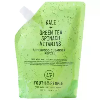 Суперфуд мягкий антиоксидантный очищающий гель многоразового использования Youth To The People, объем 480 мл