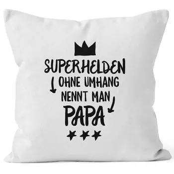 Супергероев без накидки зовут папочка наволочка наволочка декоративная подушка 40х40 хлопок MoonWorks белый униразмер