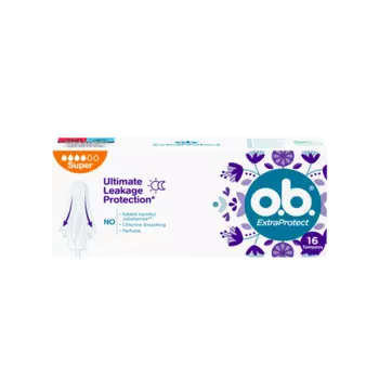 Супергигиеничные тампоны, 16 шт./1 упаковка. O.B. Extra protect