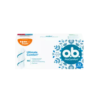 Супергигиеничные тампоны, 32 шт./1 упаковка. O.B. Procomfort
