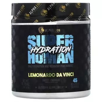 SuperHuman Hydration, Lemonardo Da Vinci, сладкий лимонад, 8,73 унции (247,5 г) Alpha Lion