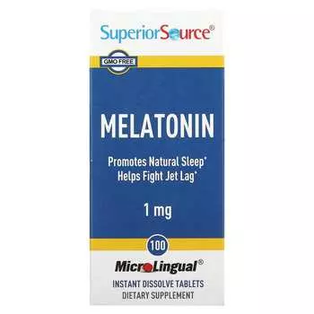 Superior Source Мелатонин 100 мгновенно растворимых таблеток