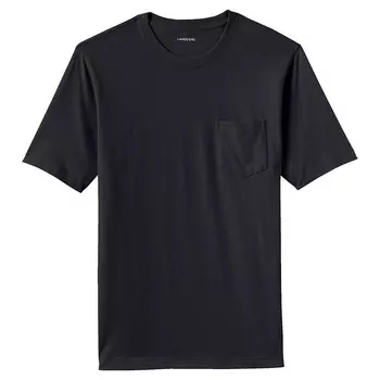 Суперкарманная футболка Big & Tall Lands' End, черный
