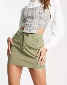 Суперкороткая мини-юбка карго Daisy Street в стиле 2000-х годов