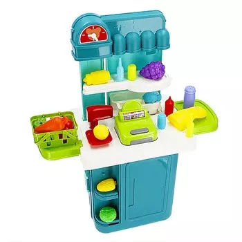 Супермаркет с аксессуарами в чемодане, магазин развлечений 3+ МЕГА КРЕАТИВ Универсальный Mega Creative