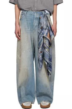 Супермешковатые джинсы 2023m Acne Studios, синий