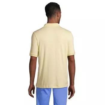 Супермягкая футболка-поло Big & Tall Supima Lands' End, черный