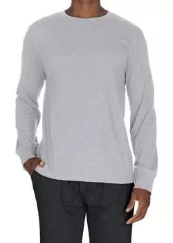 Супермягкая футболка с длинным рукавом Unsimply Stitched, цвет light heather grey