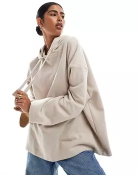 Супермягкая толстовка оверсайз теплого кремового цвета ASOS DESIGN