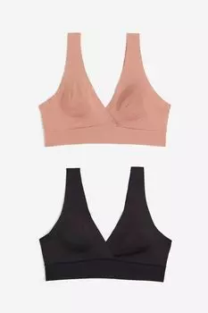 Супермягкие бюстгальтеры без подкладок, комплект из 2 шт H&M
