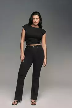 Супермягкие джинсы bootcut фасона «песочные часы» Next, черный