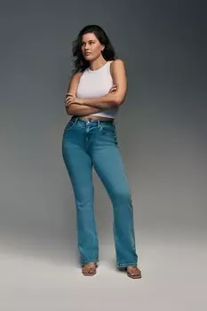 Супермягкие джинсы bootcut фасона «песочные часы» Next, синий
