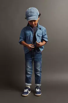 Супермягкие джинсы узкого кроя H&M, синий