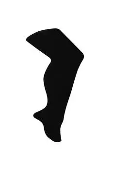 Супермягкие и теплые однотонные толстые непрозрачные черные бамбуковые колготки Sock Snob, черный