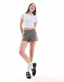 Супермягкие трикотажные шорты ASOS DESIGN темно-серого цвета