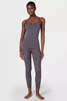 Супермягкие ультралегкие леггинсы для йоги размером 7/8 Sweaty Betty, серый