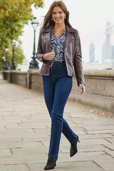 Супермягкие узкие джинсы Sosandar, синий