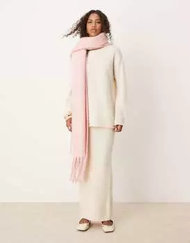 Супермягкий розовый шарф-одеяло большого размера My Accessories
