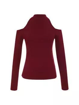 Супермягкий топ с открытыми плечами Monrow, цвет rhubarb