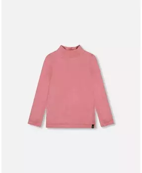 Супермягкий топ с воротником-стойкой для больших девочек, розовый Deux Par Deux, розовый