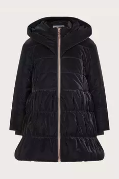 Супермягкое многослойное пальто Monsoon, черный